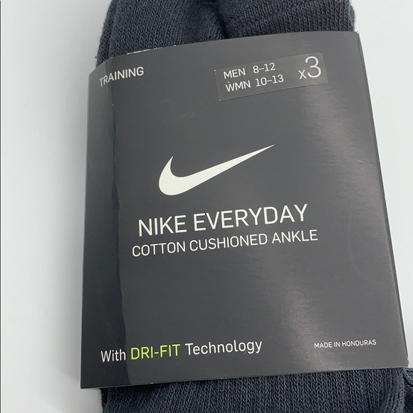 NIKE EVERYDAY COTTON CUSHIONED ANKLE TRAININ SOCKS - Picture 11 of 13